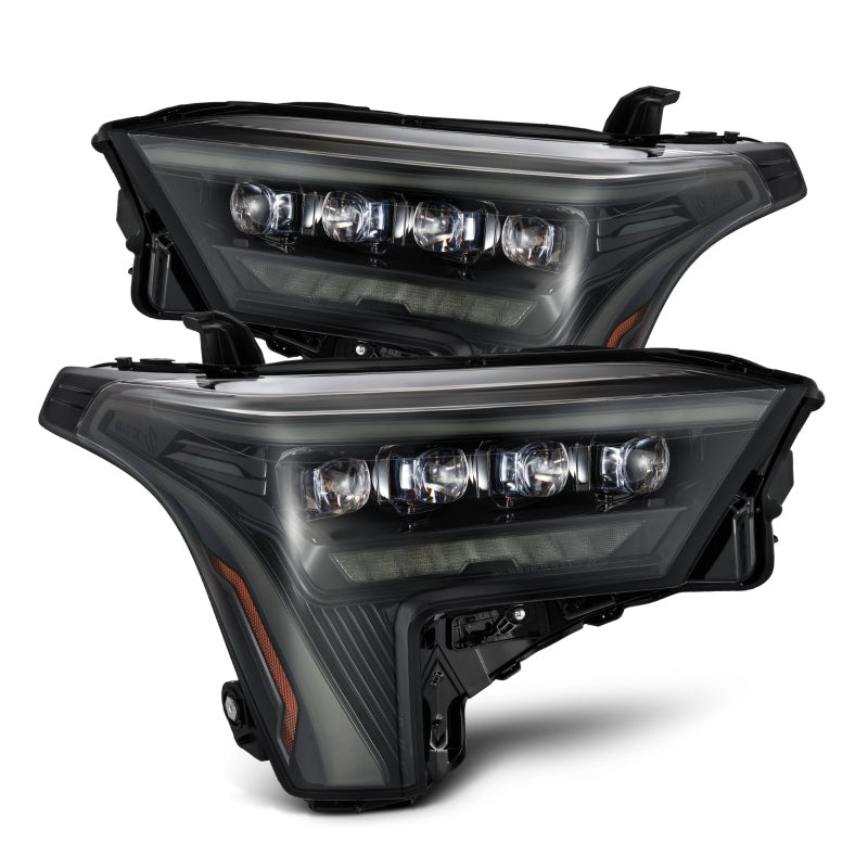 AlphaRex 22-23 Toyota Tundra NOVA-Series Headlights Alpha-Black w/Amber DRL – Req 810029 OR 810030