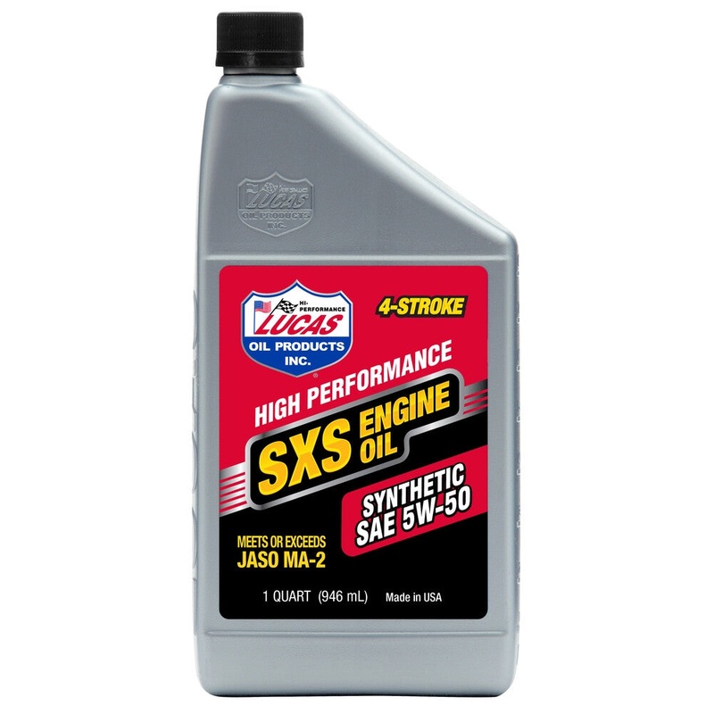 Lucas Oil SXS Synthetic Engine Oil – 5W50 – 1qt. 11208