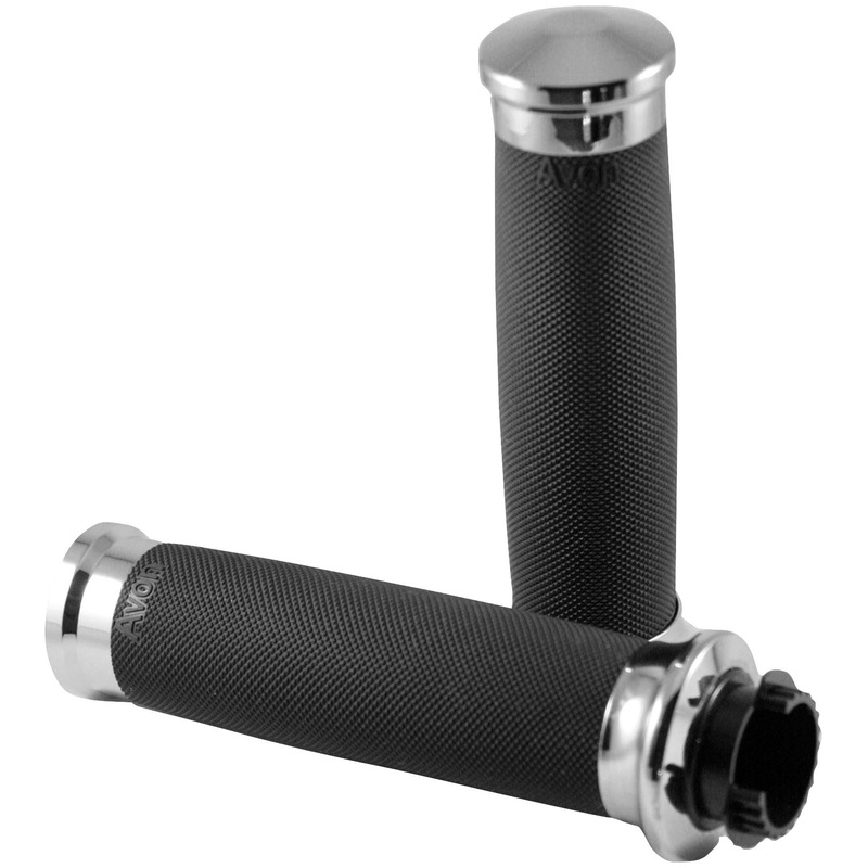 Avon Grips Custom Contour Grips – Chrome MT-CC-85-CH