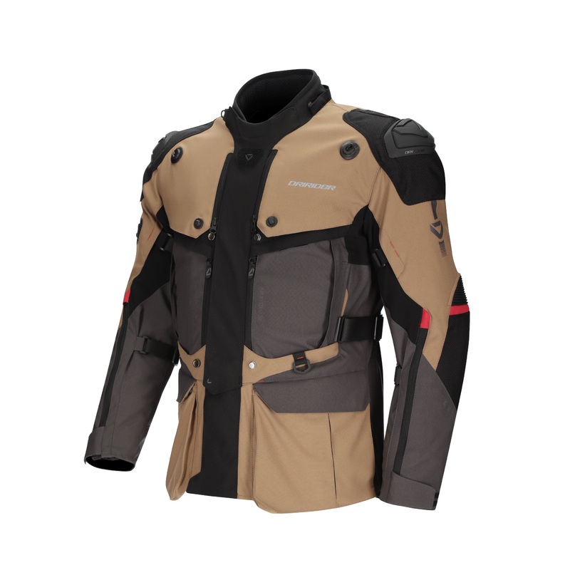 DRIRIDER VORTEX ADVENTURE 3 JACKET – DARK GREY/BROWN BLACK S