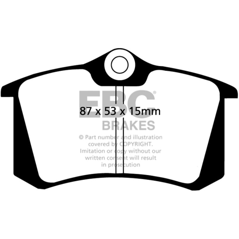 EBC 10-13 Audi A3 2.0 TD Redstuff Rear Brake Pads