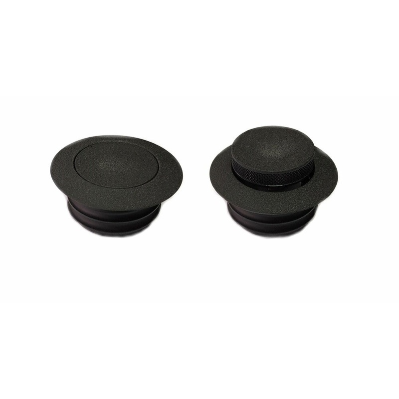 HardDrive Pop-up Screw in Vented 2.75in. Gas Caps – Wrinkle Black 012317