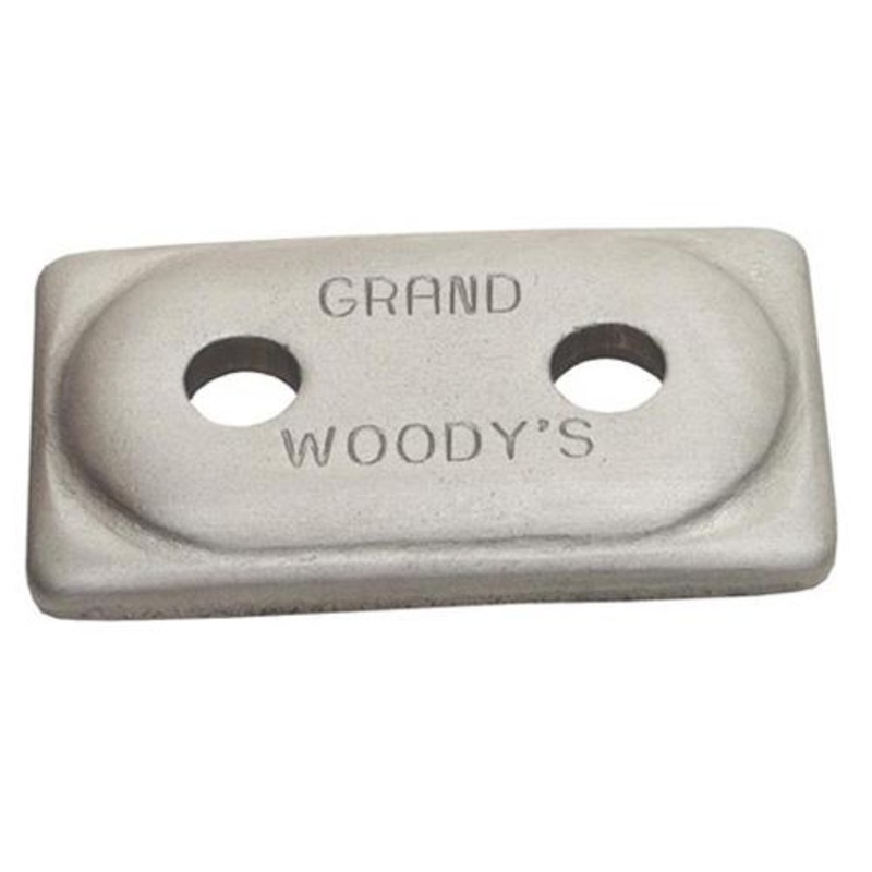 Woodys Double Grand Digger Aluminum Support Plates – 5/16in. – Natural (12pk.) ADG-3775