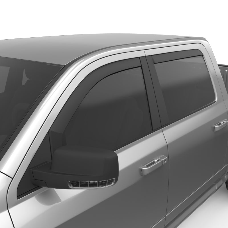 EGR 09-13 Dodge Ram 1500/2500/3500 Crew Cab In-Channel Window Visors – Set of 4 – Matte (572755)