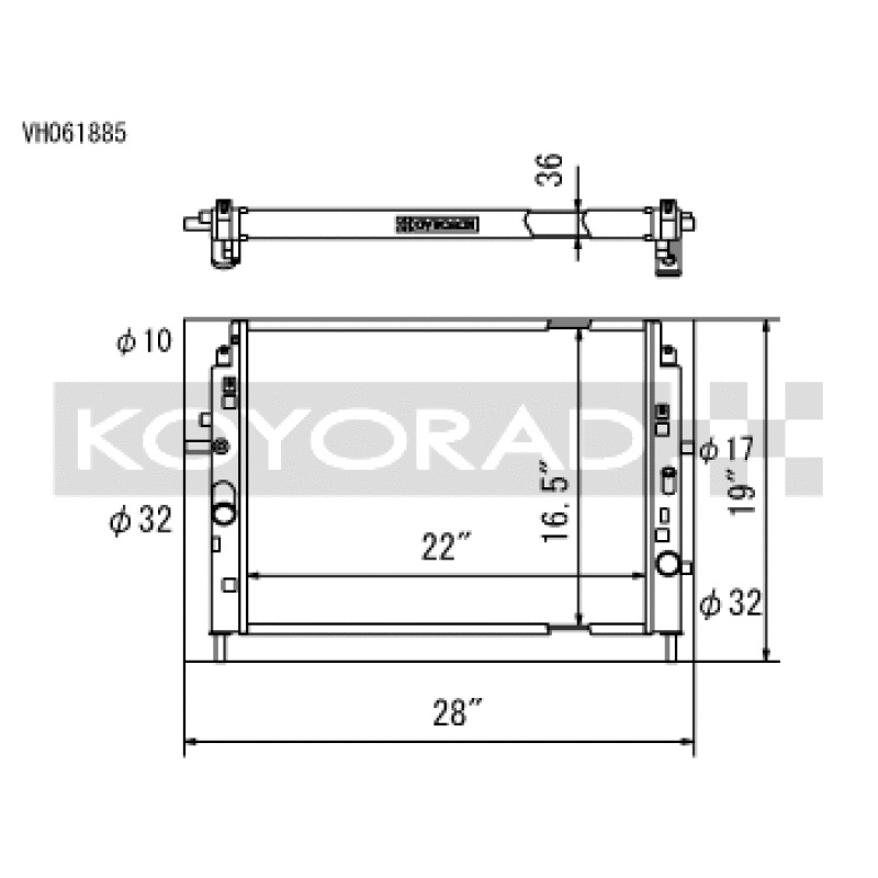 Koyo 06-13 Mazda MX-5 Miata (MT) Radiator