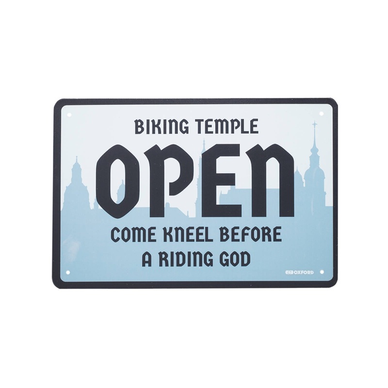 Oxford Garage Metal Sign: “Temple”