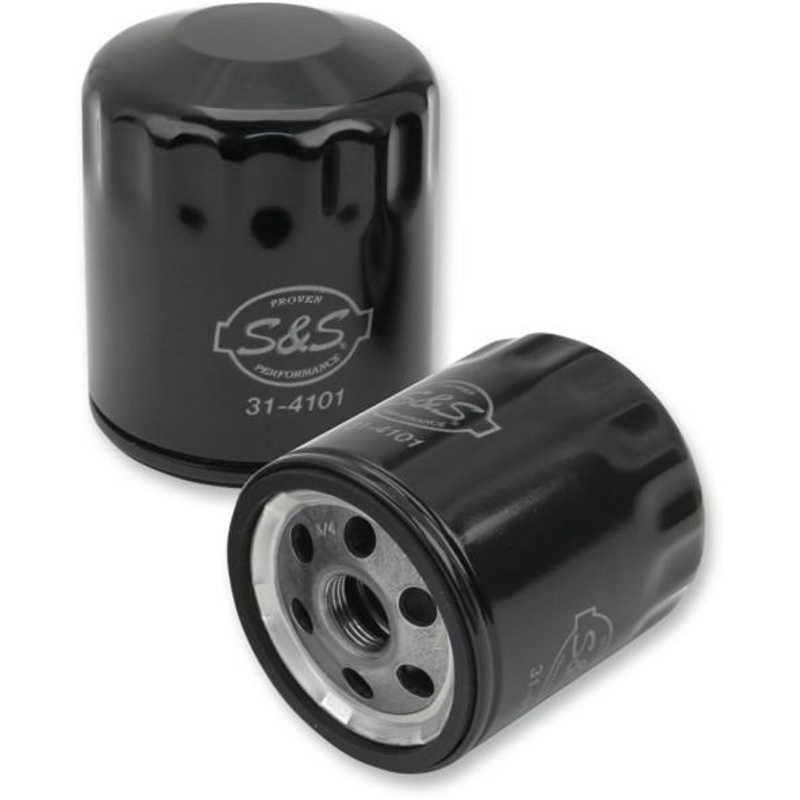 S&S Cycle Oil Filter – Black 31-4101A