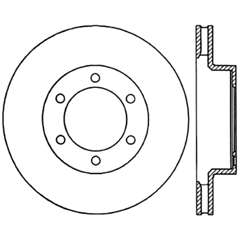StopTech Power Slot 05-09 Toyota Tacoma/03-09 4 Runner Slotted Left Front Cryo Rotor