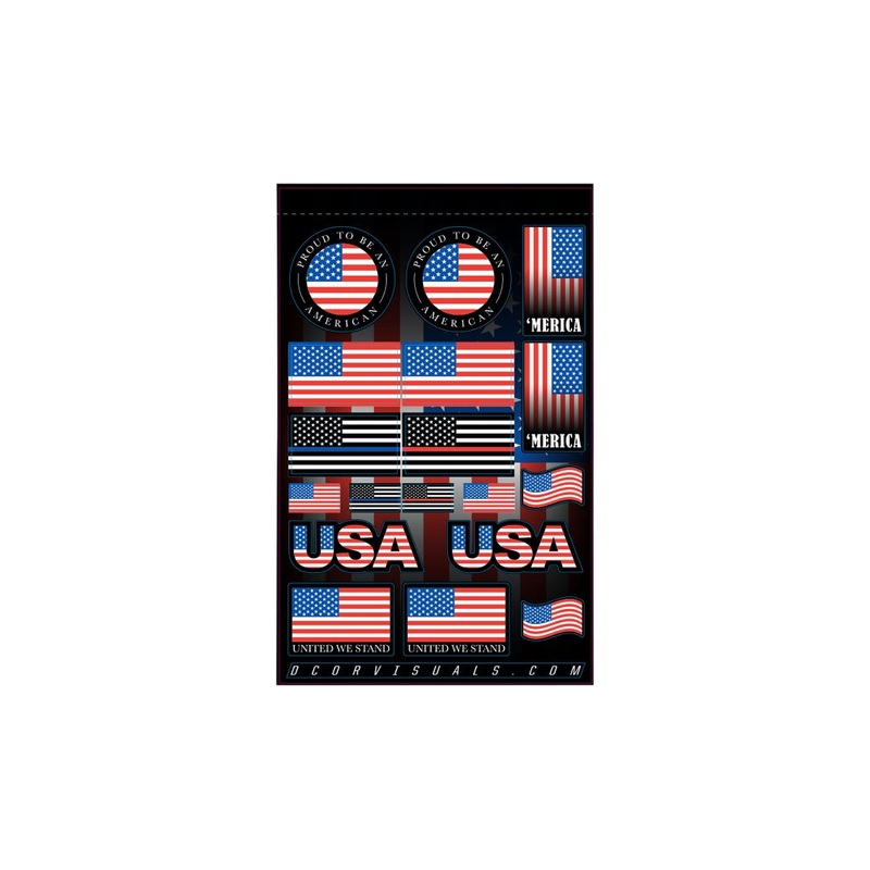DCOR Universal Decal Sheet – USA – 4mll. 40-90-120