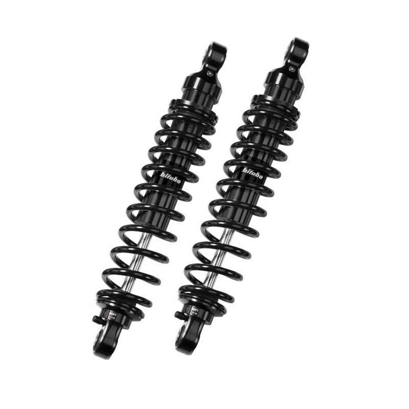 Bitubo WME0 Twinshocks Adjustable: Spring Preload, Rebound, Length 281mm, Dark Edition
