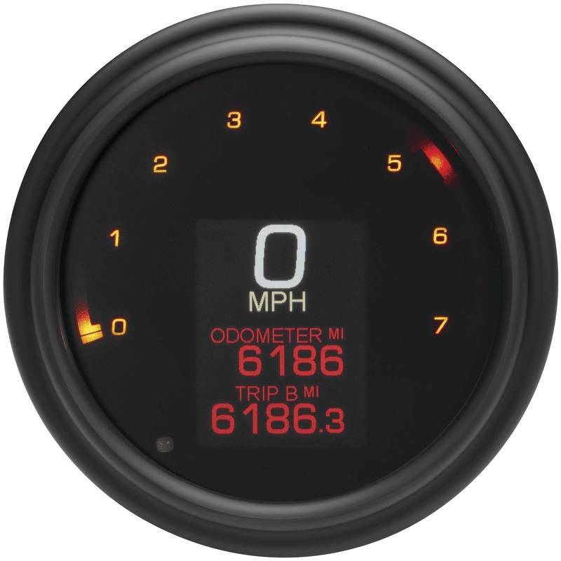 Dakota Digital MLX Series Gauge Speedometer/Tachometer – Fatbob – Black MLX-2011-K