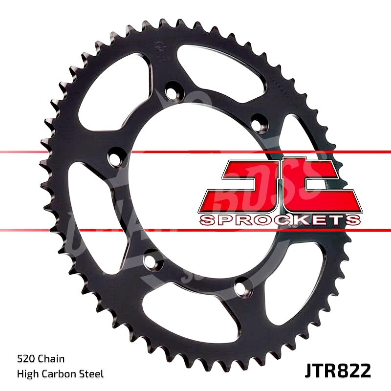 JT Sprockets 520 Rear Sprocket Steel 50 Teeth Black JTR822.50