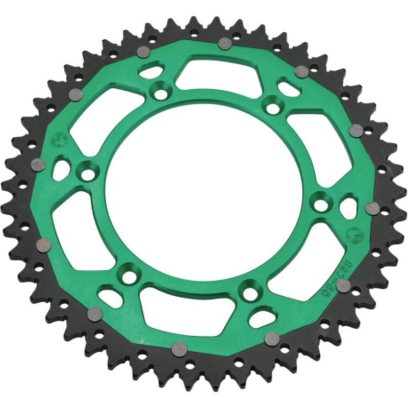 Moose Racing Dual Rear Sprockets – Green – 49T 1210-1493
