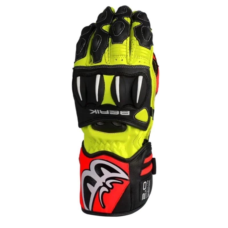 BERIK TRAX GLOVES – BLACK/HI-VIS/RED S