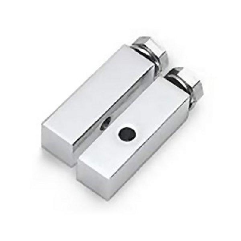 Drag Specialties 5/8in. Square Footpeg Mounting Blocks – 3in. 17-0462SC1