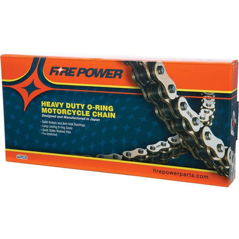 Fire Power 530 O-Ring Heavy Duty Chain – 114 Link – Natural 530FPO-114