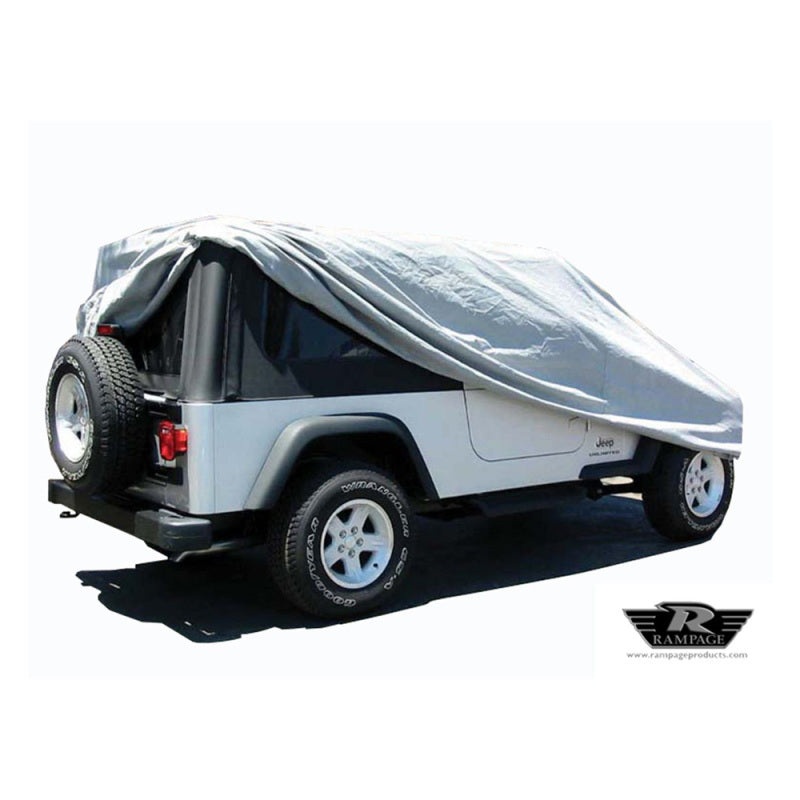 Rampage 2004-2006 Jeep Wrangler(TJ) LJ Unlimited Car Cover – Grey