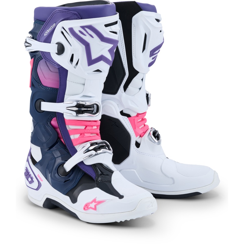 alpine star 482-0015909 Tech 10 Wht/Violet/Nvy Bl/Pnk Fl 9