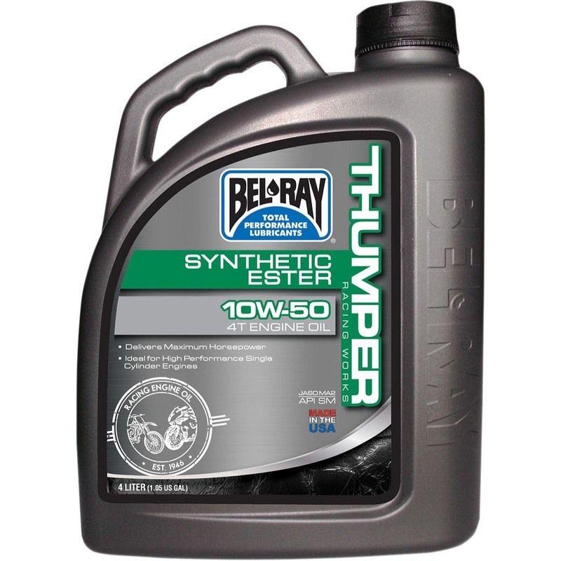 Bel-Ray Thumper Racing Works Full Synthetic Ester 4T Engine Oil – 10W50 – 4L. 99550-B4LW