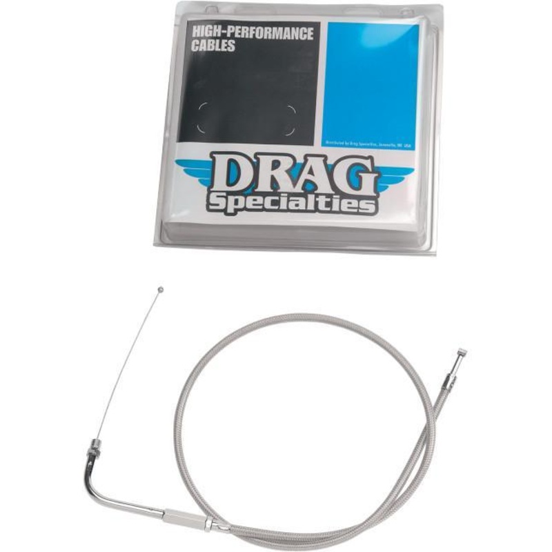 Drag Specialties Alternative Length Braided Throttle Cable – 48in. 5331108B