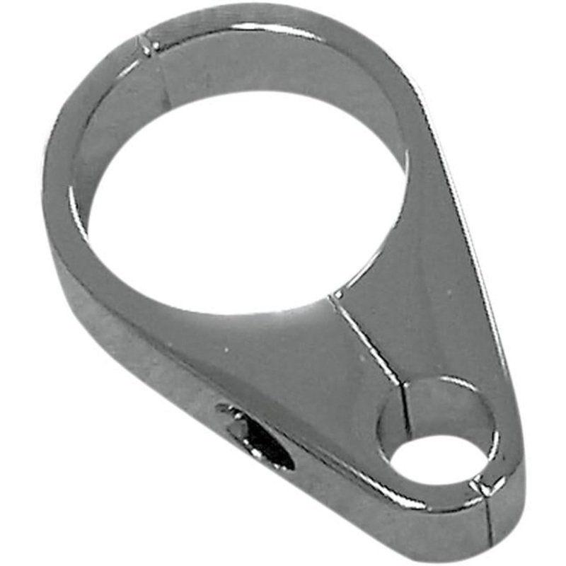 Drag Specialties Clutch Cable Clamp for 1.25in. Diameter Handlebar/Frame – Chrome 0658-0035