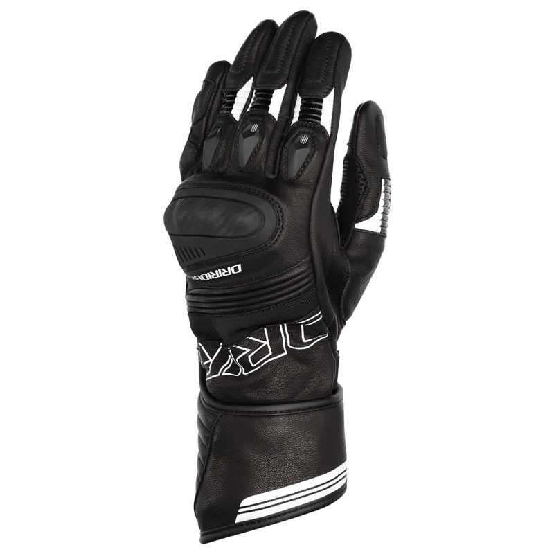 DRIRIDER TORQUE LONG CUFF LADIES GLOVES – BLACK/WHITE S