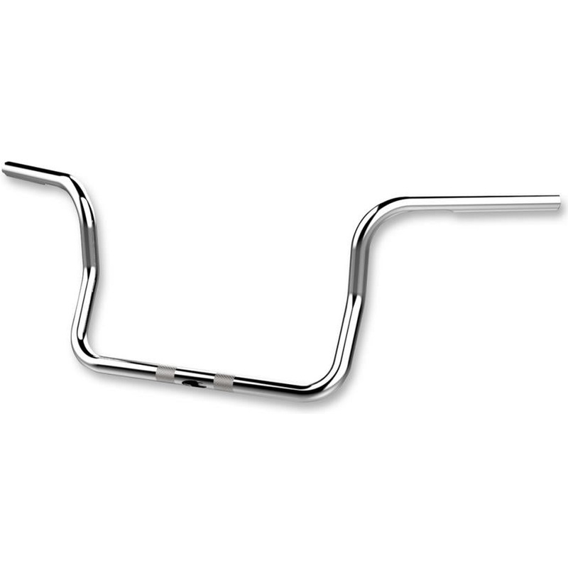 Khrome Werks 1in. Bagger Bobber Ape Hanger Handlebar – 12in. – Dimpled and Drilled – Chrome 300201