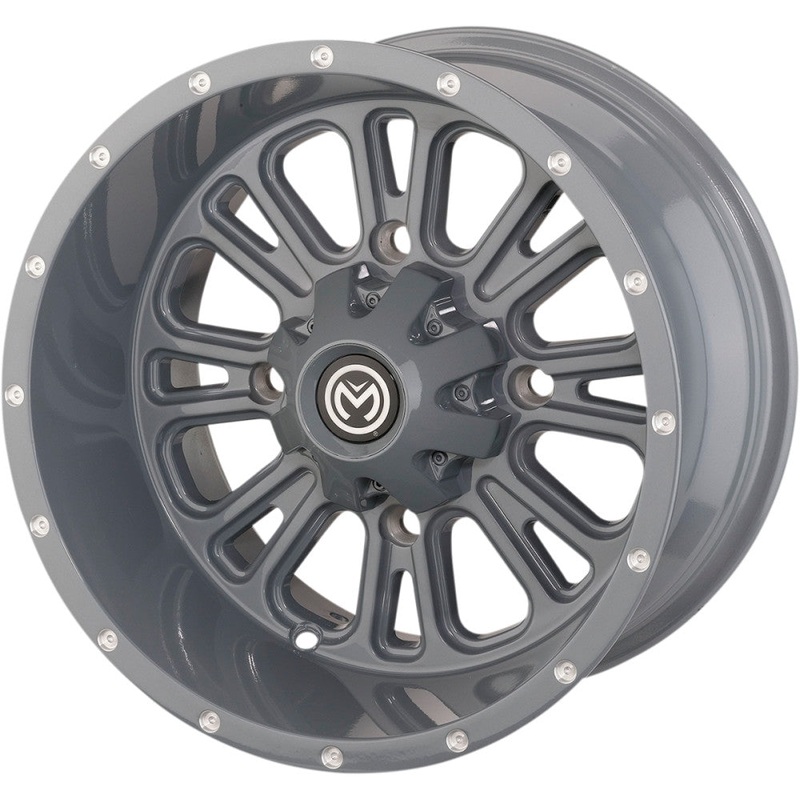 Moose Utility 399X Wheel – 12×8 – 4+4 Offset – 4/136 – Gray 0230-1117