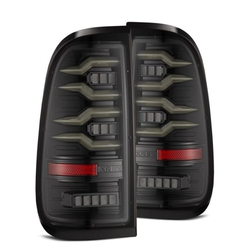 AlphaRex 97-03 Ford F150 / 99-16 Ford F250/F350/F450/F550 LUXX-Series LED Tail Lights – Alpha-Black