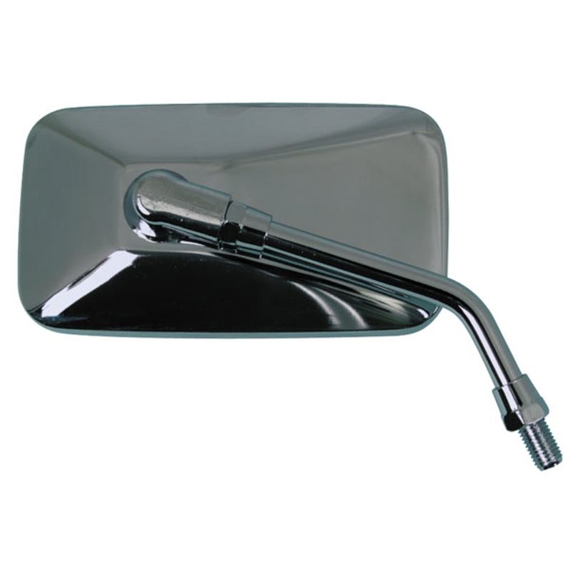 Emgo Universal Cruiser Mirror – Stamped Steel, Black, 10mm Thread Right 20-42447