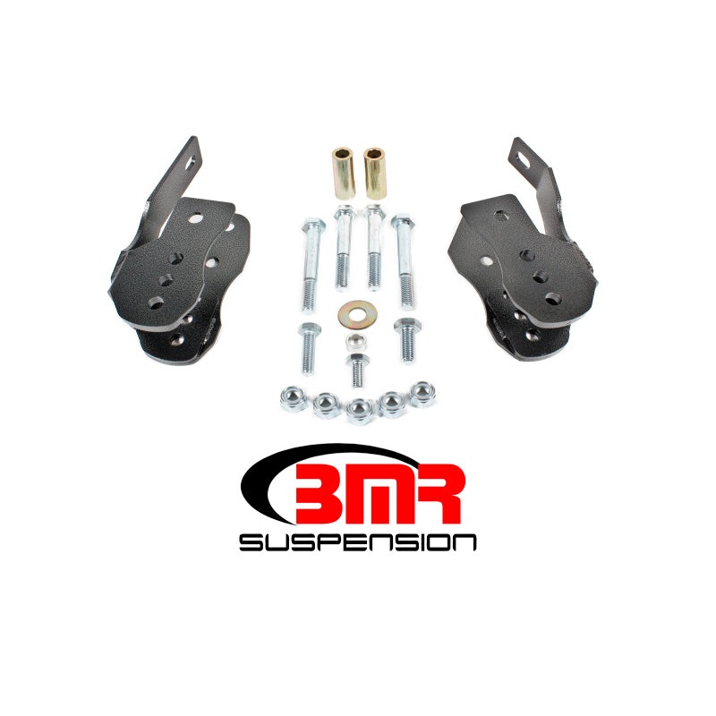 BMR 05-14 S197 Mustang Bolt-On Control Arm Relocation Brackets – Black Hammertone