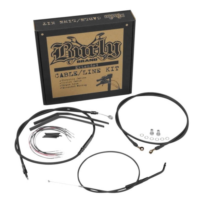 Burly Brand Extended Cable and Brake Line Kit for Rebel B30-1307