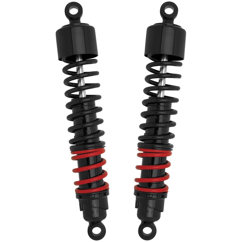 Burly Brand Stiletto Shocks – 15in. – Black/Red B28-1250