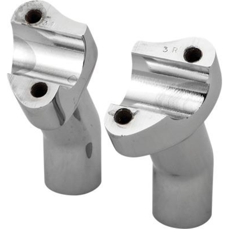 HardDrive Forged Pullback Handlebar Risers – 5-1/2in. Rise – Chrome H57-6075CF-5.5