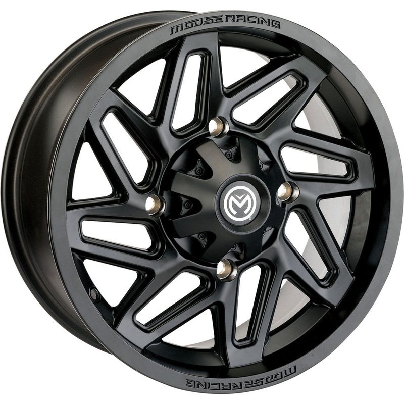 Moose Utility 361X Wheel – 12×7 – 4+3 Offset – 4/136 – Matte Black 0230-1192