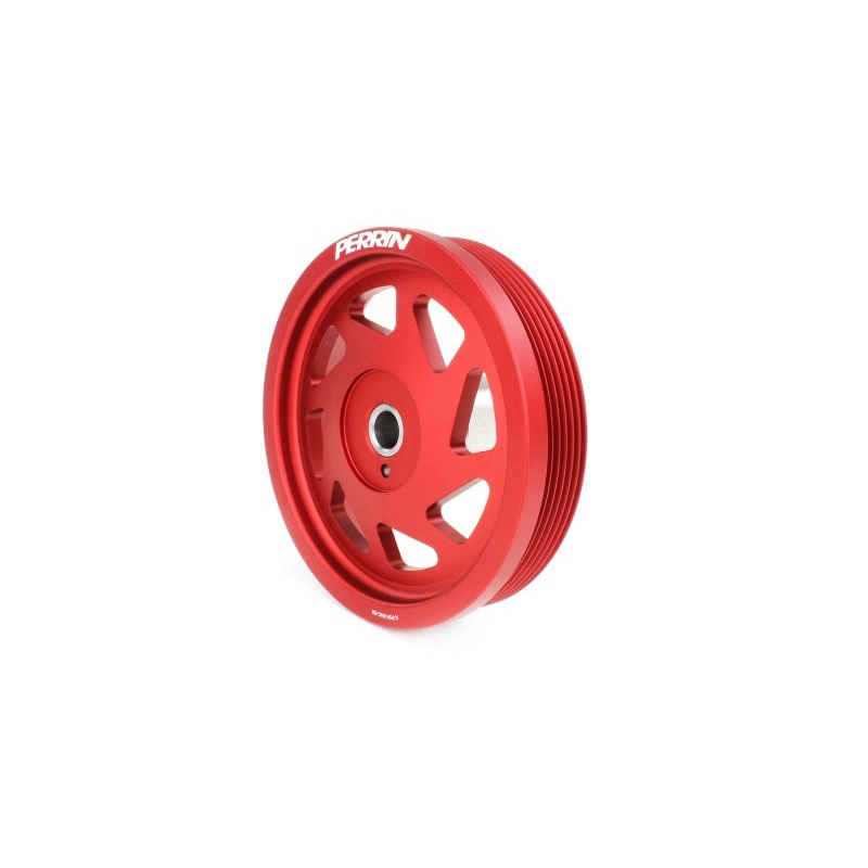PERRIN 22-25 Subaru WRX/BRZ & Toyota GR86 / 20-25 FXT/OBXT Lightweight Crank Pulley – Red