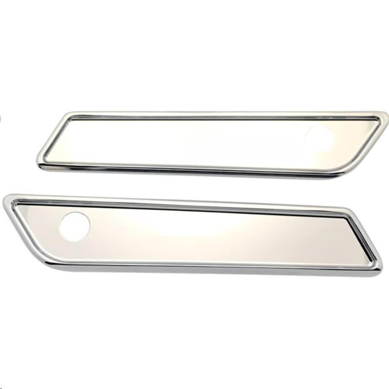 Pro-One Performance Saddlebag Latch Smooth Covers – Chrome 104721