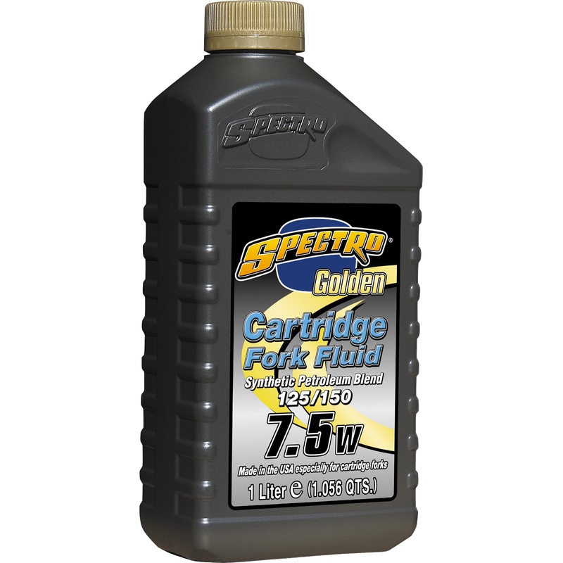 Spectro 7,5W Golden Cartridge Fork Fluid Synthetic Blend – 1Lt. L.GSCF125/150