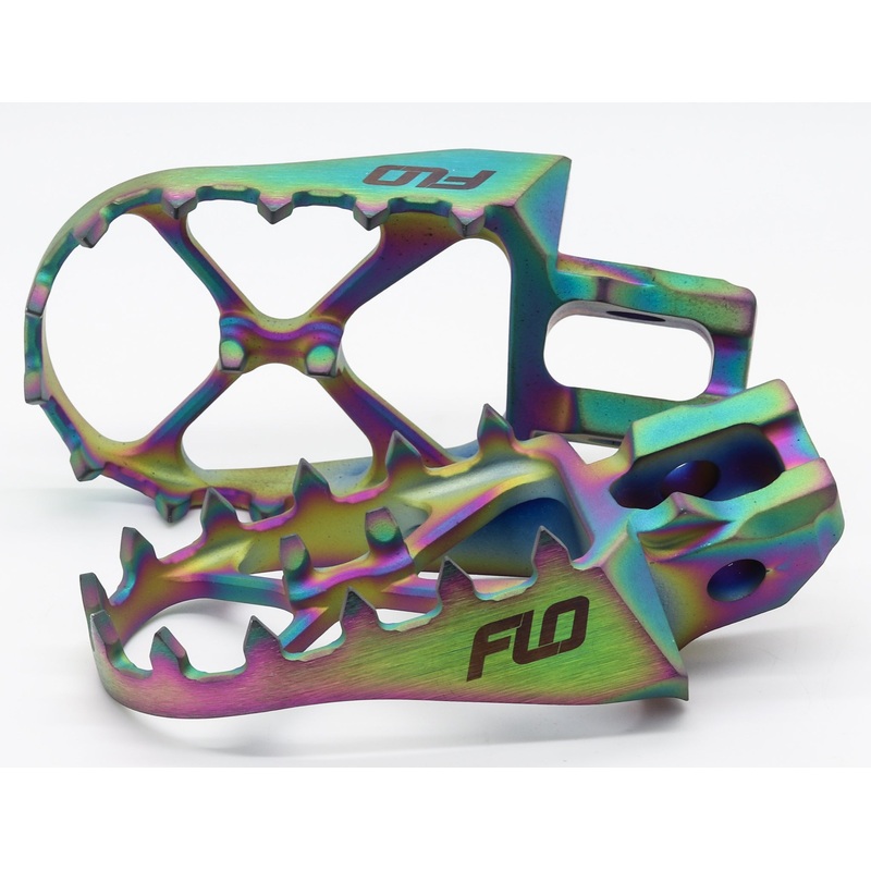 Flo Motorsports 122-8028T Titanium Foot Pegs Jet Fuel Hus/Ktm