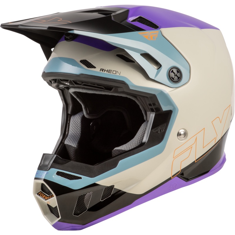Fly Racing 73-43552X Formula Cc Glide Helmet Purple/Stone/Black 2x