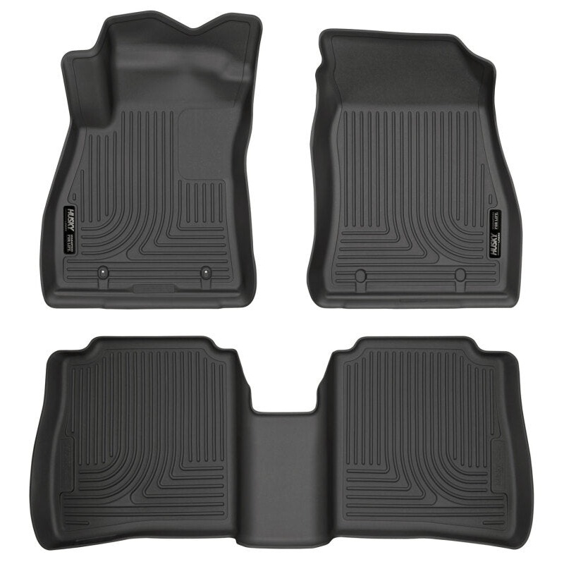 Husky Liners 14-18 Nissan Sentra Weatherbeater Black Front & 2nd Seat Floor Liners