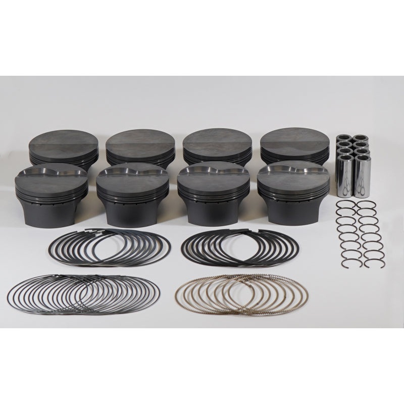 Mahle MS Piston Set GM LSX 416cid 4.070×1.110RCH 4.000 Stk 6.125 Rod .927 Pin -5.8cc 11.1CR Set of 8