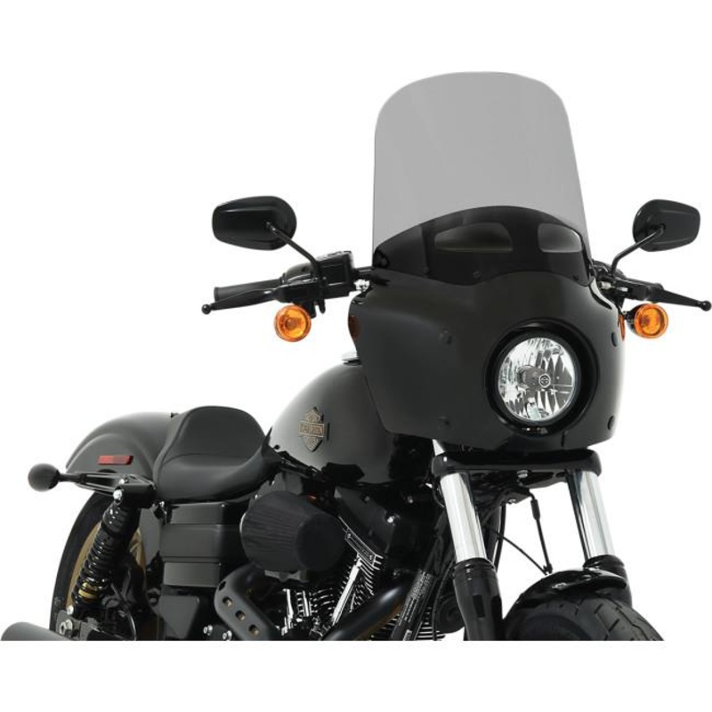 Memphis Shades Vented Windshield for Road Warrior Fairing – 15in. – Black Smoke MEP87612