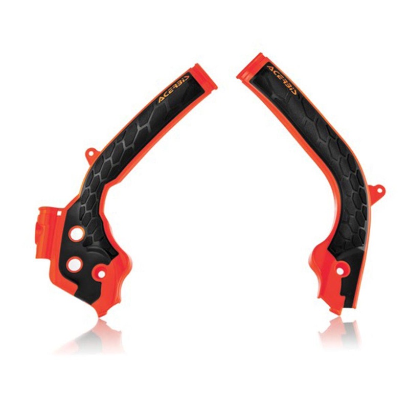 Acerbis X-Grip Frame Guard – Black/Orange 2449535229