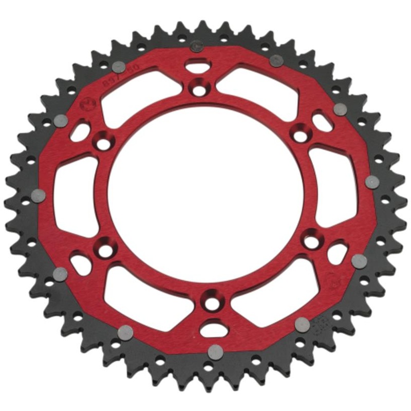 Moose Racing Dual Rear Sprockets – Red – 52T 1210-1474