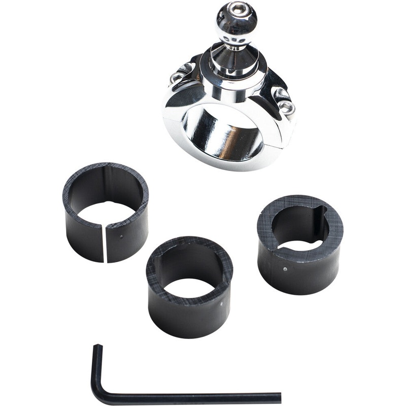 Techmount Handlebar Fixed Mount – 7/8-1in.1/4 – Chrome 5-30912C
