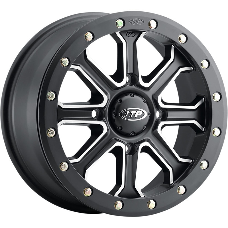 ITP Inertia Wheel – 14×7 – 6+1 (+50mm) Offset – 4/137 – Matte Black/Machined 1422524727B