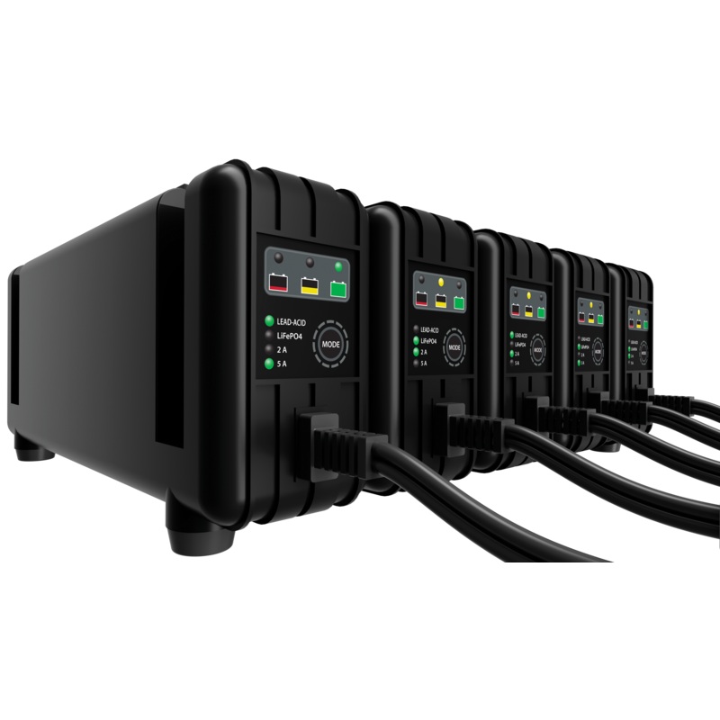 Fire Power 490-2903 5 Bank Battery Charger 12v 2a/5a