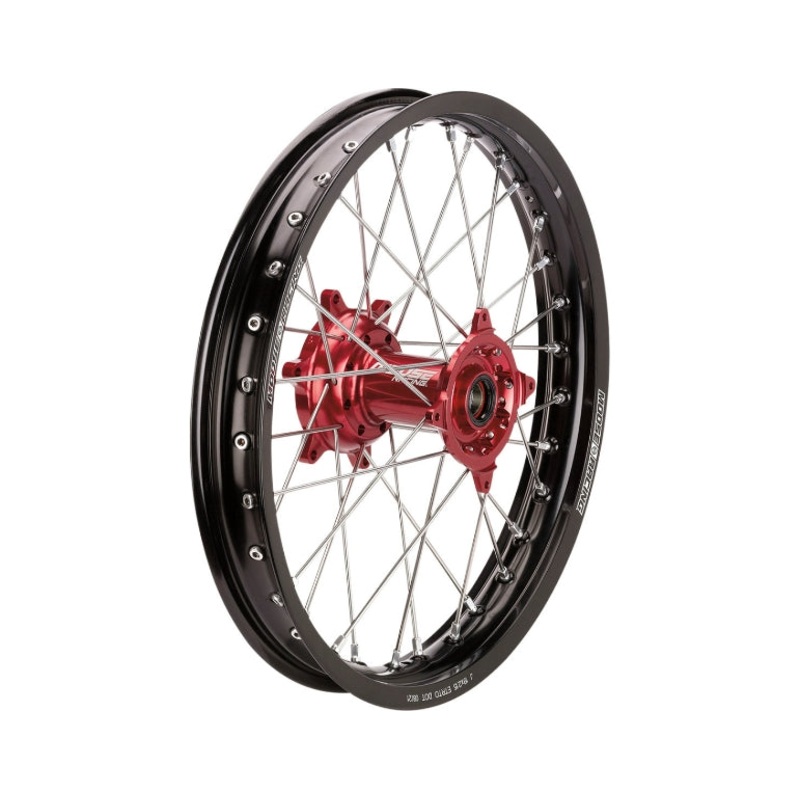 Moose Racing SX-1 Complete Rear Wheel  – 19in. x 2.15in. – Black Wheel/Red Hub 0204-0625