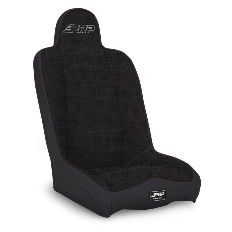PRP Daily Driver High Back Suspension Seat (Two Neck Slots) – All Black